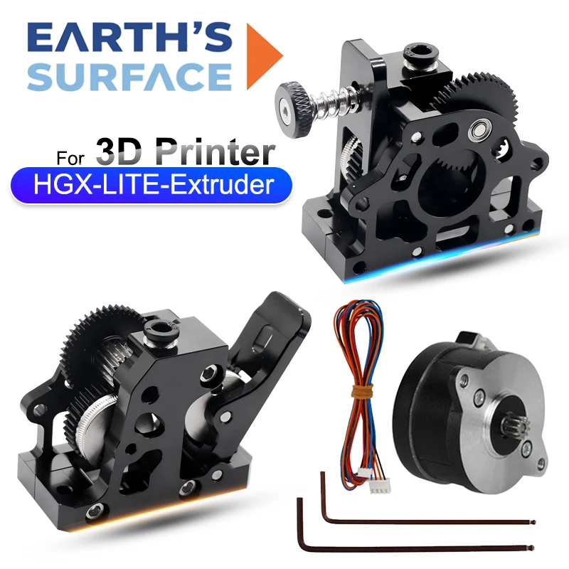Direct Drive Dual Gear Extruder High Speed - HGX LITE Dwubiegowy ekstruder z twardą