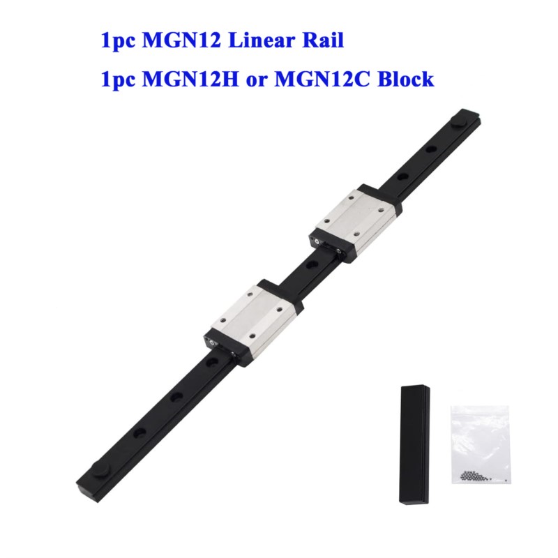 Linear Rail Mgn12H Set - 12mm MGN12 Liniowa prowadnica ślizgowa w