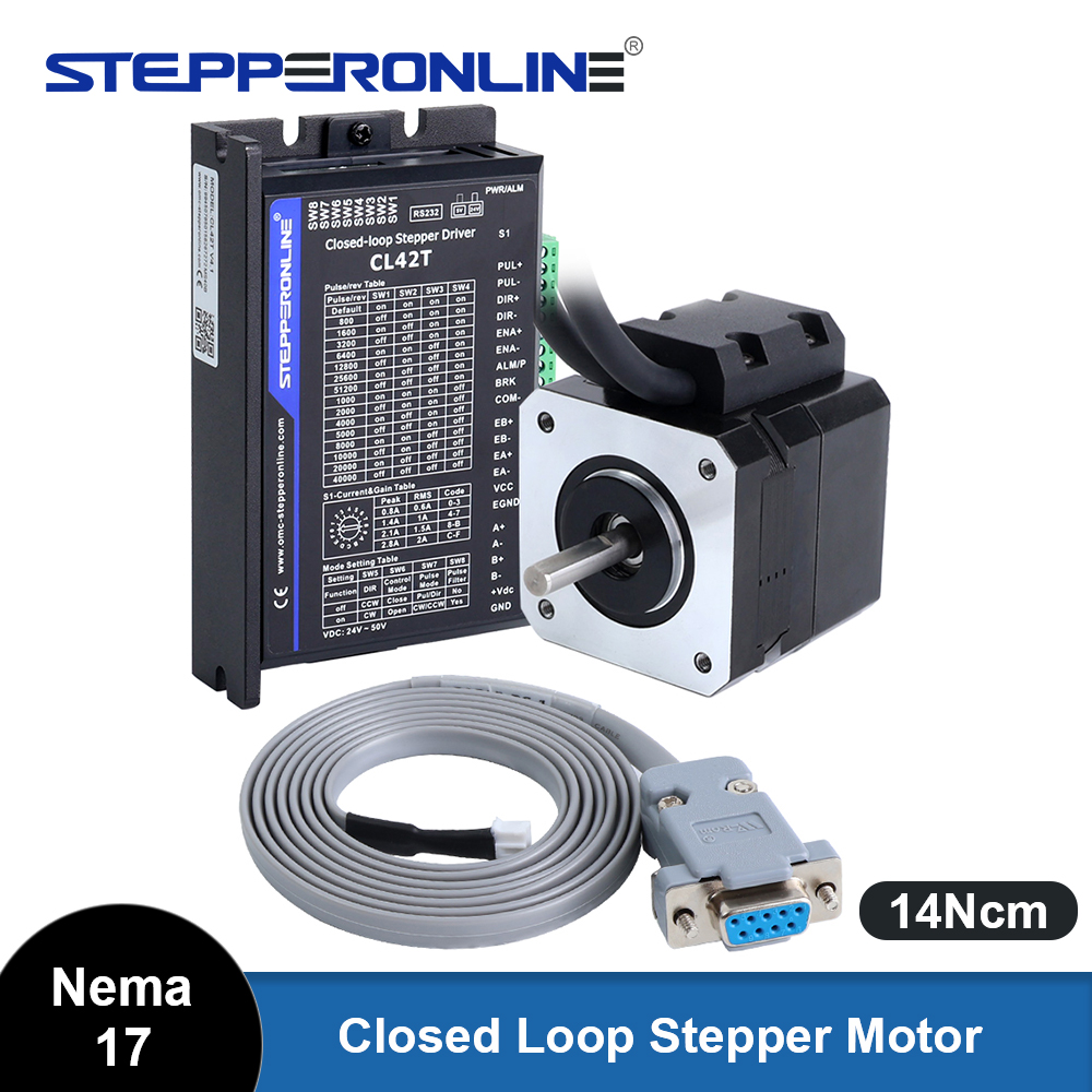 Closed Loop Stepper Motor Nema 17 - STEPPERONLINE Nema 17 Zestaw sterownika silnika