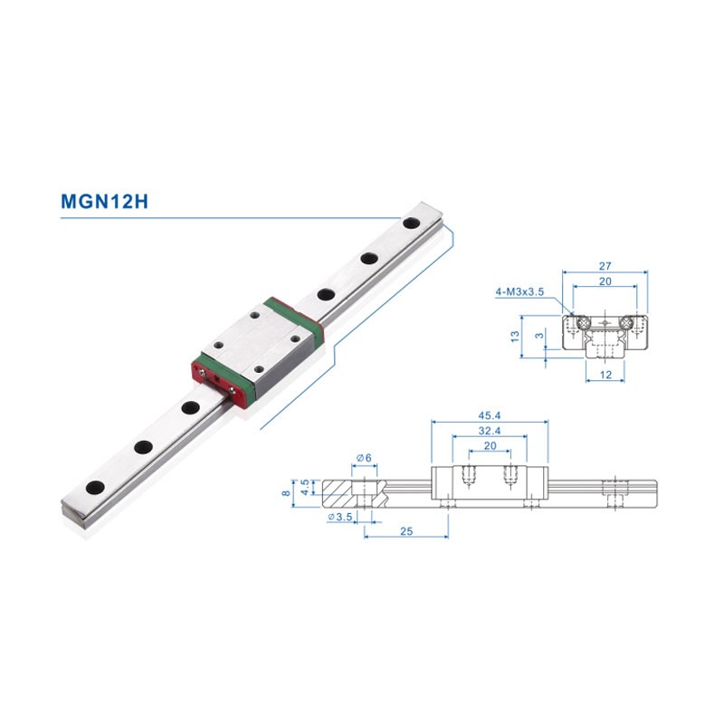 Prowadnica liniowa 12 mm MGN12 – Linear Rail Mgn12H Set recenzja i cena