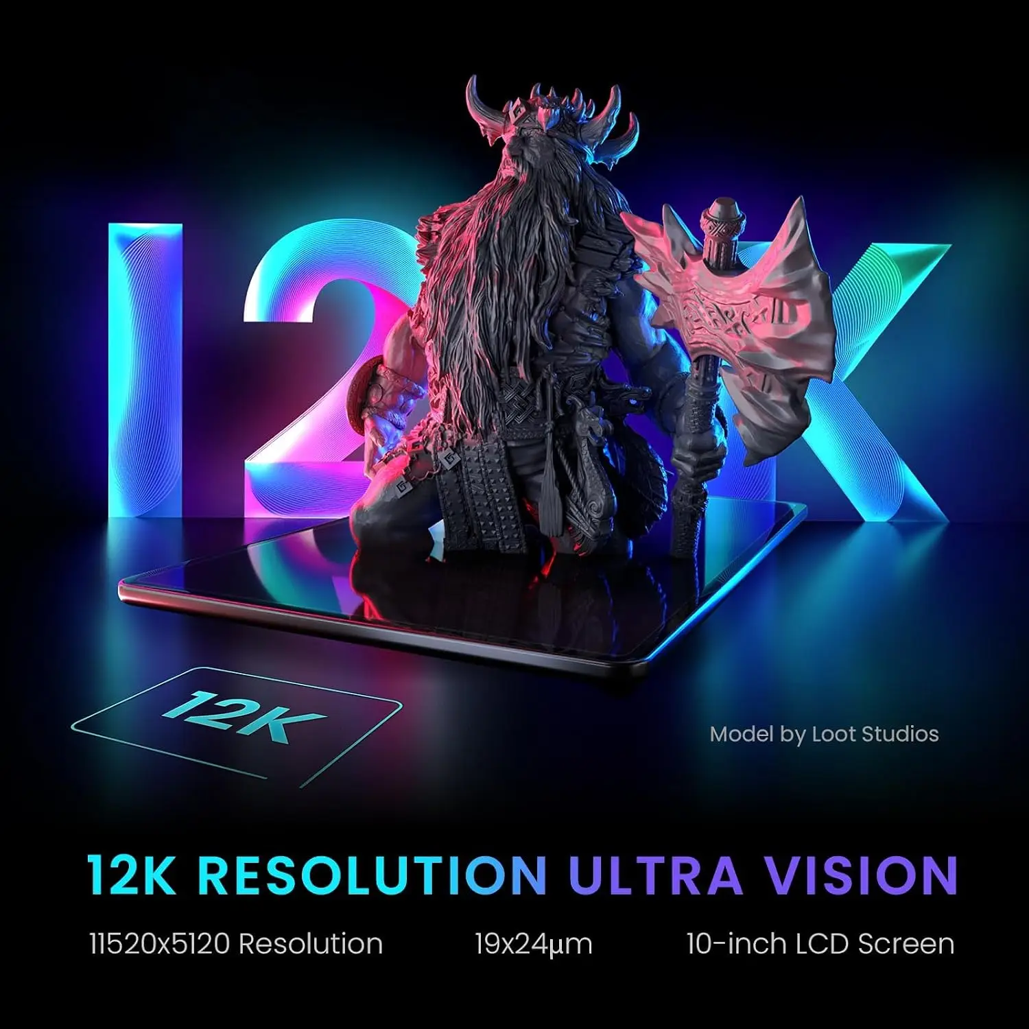 Drukarka 3D Saturn 3 MSLA 12K  – 12K Monochrome Lcd Resin 3D Printer recenzja i cena