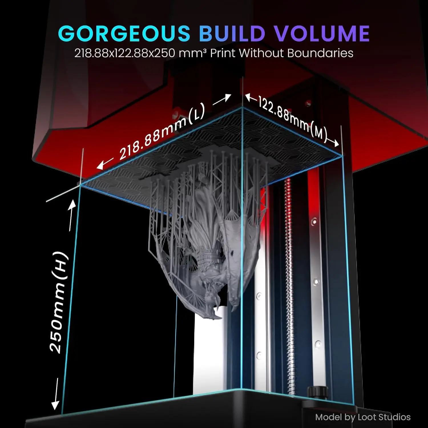 Drukarka 3D Saturn 3 MSLA 12K  – 12K Monochrome Lcd Resin 3D Printer recenzja i cena