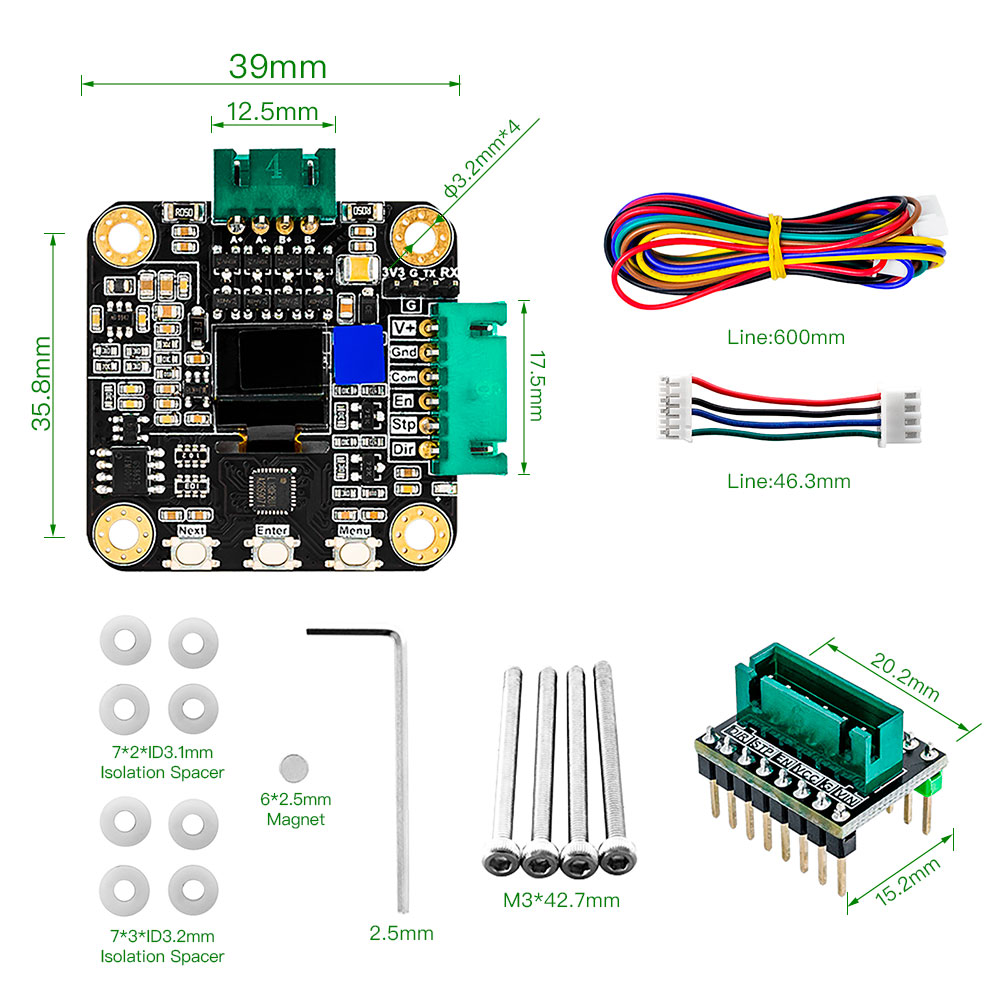 Makerbase MKS SERVO42C PCBA NE – Closed Loop Stepper Motor Nema 17 recenzja i cena
